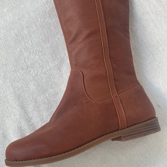 GB Girls Soft Brown Leather Equestrian Riding Boots NWOB - Picture 13 of 13